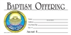 S6516 - Baptism Offering Envelope - Full Color