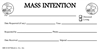 Church Mass Intentions Envelope