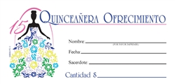 QuinceaÃ±era Offering Envelope - Spanish