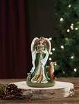 Woodland Angel Figurine Resin, 5" H
