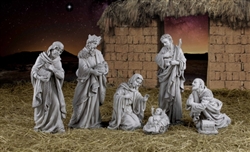 24" Tall Nativity Set Painted - Free Shipping
