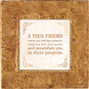True Friend Touch of Vintage Gold frame Tabletop Christian Verses - 7 x 7