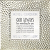 God Always Touch of Vintage Silver frame Tabletop Christian Verses - 7 x 7