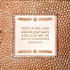 Proverbs 3:5 Touch of Vintage Copper frame Tabletop Christian Verses - 7 x 7