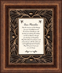 Dear Minister frame Tabletop Christian Verses - 11 x 13