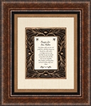 Prayer for our Pastor frame Wall Art Christian Verses - 16 x 19