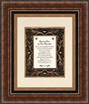 Appreciation for our Minister frame Wall Art Christian Verses - 16 x 19