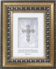 Proverbs 3:5 Shimmering Faith Crosses Silver frame Tabletop Christian Verses - 8x 10