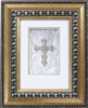 Silver Cross Shimmering Faith Crosses frame Tabletop Christian Verses - 8x 10