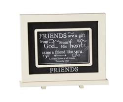 Friends Chalkboard Messages frame Tabletop Christian Verses - 9 x 7