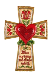 Bless this Home Wall Cross - 12" H