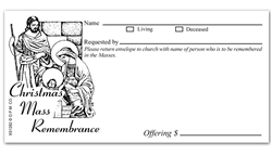 Christmas Mass Remembrance Offering Envelope