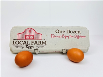 12-egg Solid Top Generic print Red Barn Print Design - 140 units
