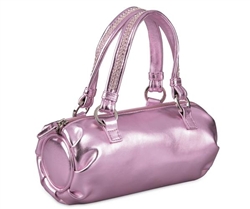 Coloriffics Pink Metallic Barrel Handbag
