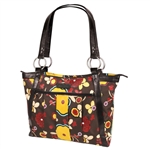 Kailo Chic Mocha Floral Laptop Tote