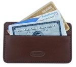 Leatherbay 50104 Genuine Leather Antique Tan Credit Card Holder