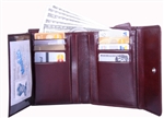 Leatherbay 50120 Genuine Leather Ambassador Wallet English Brown