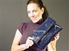 Nicole Miller Rumer Clutch Sapphire Patent Tundra