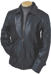 lambskin zippered jacket