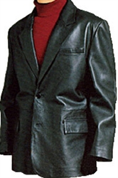 lambskin 2-button blazer