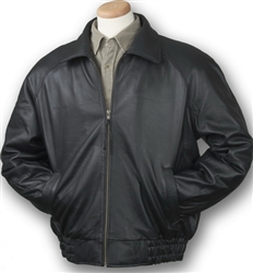 Premium lambskin bomber jacket