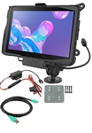 RAM EZ-Roll'r Power & Data Cradle for Samsung Galaxy Tab Active Pro & Active4 Pro with Backing Plate