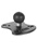 Marine MOUNTING PLATE with 1.5" Dia. Rubber Ball for Selected Humminbird, Lowrance, Raymarine Apelco Models