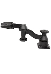 Universal Horizontal Mount with Bent and Straight Swing Arm with Open Socket (No Adapter)