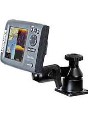 Universal Horizontal Mount with Straight Swing Arm and RAM-202U-LO11 Adapter for Selected Lowrance Elite-5 and Mark-5 Series