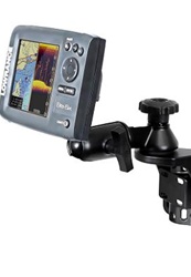Universal Vertical Mount with Straight Swing Arm and RAM-202U-LO11 Adapter for Selected Lowrance Elite-5 and Mark-5 Series