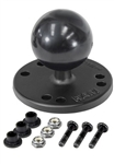 2.5 Inch Diameter Plate with 1.5 Inch Diameter Rubber Ball for Selected Raymarine Dragonfly Devices (Rugged Duty)