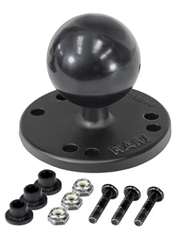 2.5 Inch Diameter Plate with 1.5 Inch Diameter Rubber Ball for Selected Raymarine Dragonfly Devices (Rugged Duty)