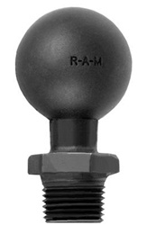 1.5 Inch Ball with 0.5 Inch Male NPT Threaded Post