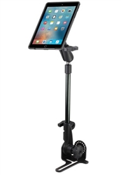 Passenger Side Universal No-Drill RAM POD HD Vehicle Mount with Double Socket Arm and Quick Release for OtterBox uniVERSE Case for iPad