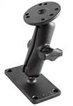 2.5 Inch Diameter Base with Standard Sized Length Arm and Rectangular 2 Inch x 4 Inch Mounting Plate (RAM-B-202U-24)
