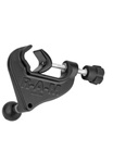 Aviation Yoke "C" Clamp Base (Accommodates 0.625" to 1.25" Rail Diameter) Marine Grade Aluminum Base with 1.0 Inch Dia. Rubber Ball