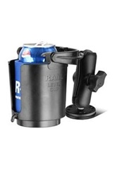 2.5 Inch Diameter Magnetic Flat Surface Mount with Self Leveling Cup Holder (Fits Bottles 2.5” to 3.5” dia.)