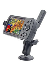 Flat Surface Mount and Garmin RAM-HOL-GA7U Holder (Selected GPSMAP 176x, 196x, 276x, 296x and 396 Series)