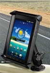 2.5 Inch Dia.  Base & Std. Sized Arm with RAM-HOL-TAB-SMU SMALL Universal Tablet Cradle fits MOST 7" Screens WITH or WITHOUT Case/Cover Archos 7, Dell Streak 7, Google Nexus 7, HTC Flyer, Samsung Galaxy, etc.