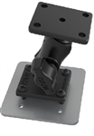 RAM Drill-Down Double Ball Mount with AMPS Plate, SHORT Sized Length Arm & Backing Plate