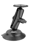 Single 4.0" Dia. Suction Cup Base, Aluminum Standard Length "B" Sized Arm and Diamond Adapter Plate (Medium Duty Plus)