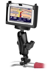 Handlebar Mount with Zinc U-Bolt (Fits .5 to 1.25 Dia.), Standard Sized Length Arm & TomTom RAM-HOL-TO3U Holder (Selected GO 510, 710 and 910 Series)
