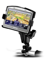 Handlebar Mount with Zinc U-Bolt (Fits .5 to 1.25 Dia.), Standard Sized Length Arm & TomTom RAM-HOL-TO6U Holder (Selected GO 520, 720 and 920 Series)