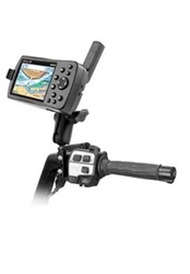 Brake/Clutch Assembly Mount or U-Bolt Handlebar Mount with Standard Sized Arm and Garmin RAM-HOL-GA7U Holder (Selected GPSMAP 176x, 196x, 276x, 296x and 396 Series)