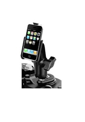 Motorcycle Fork Stem Mount with Standard Sized Arm with RAM-HOL-AP6U Apple iPhone Holder (2nd & 3rd Gen 3G/3GS WITHOUT Case or Cover)