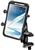 Motorcycle Fork Stem Mount and Standard Sized Length Arm with RAM-HOL-UN10BU  Large X-Grip Phone Holder (Fits Device Width 1.75" to 4.5")