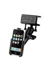 U Clamp (Aviation Glare Shield) Fits Flat Edge 0.17" to 1.12" with Short Sized Arm and RAM-HOL-AP6U Apple iPhone Holder (2nd & 3rd Gen 3G/3GS WITHOUT Case or Cover)