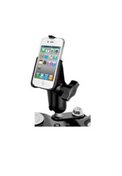 Universal Plate with 11 Millimeter Hole, Standard Sized Length Arm and RAM-HOL-AP9U Apple iPhone 4 Holder (4th Gen/4S WITHOUT Case or Cover)