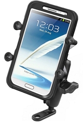 Universal Plate with 11 Millimeter Hole, Standard Sized Length Arm and RAM-HOL-UN10BU  Large X-Grip Phone Holder (Fits Device Width 1.75" to 4.5")