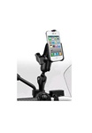 Motorcycle Twist and Tilt Mirror Base, Standard Sized Length Arm and RAM-HOL-AP9U Apple iPhone 4 Holder (4th Gen/4S WITHOUT Case or Cover)